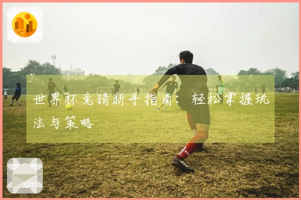 世界杯竞猜新手指南：轻松掌握玩法与策略