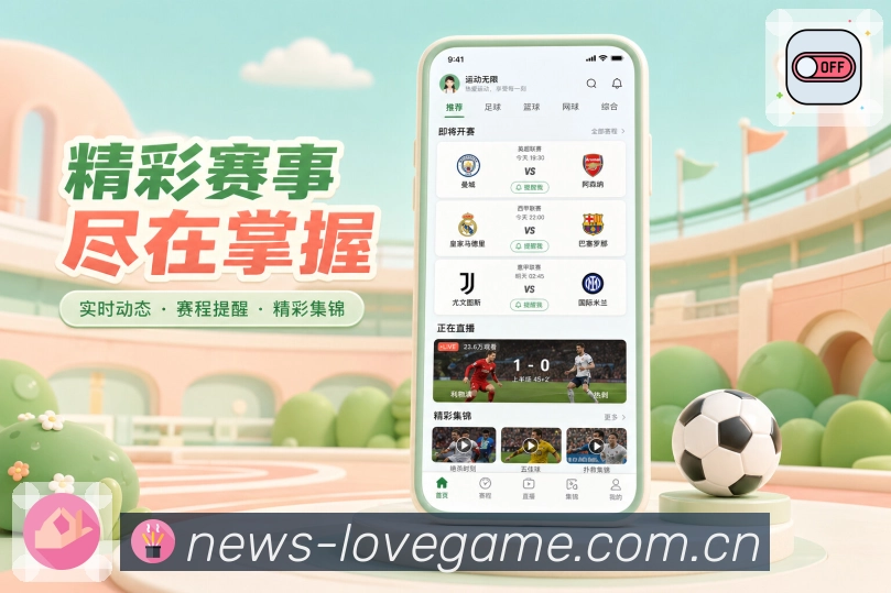 爱游戏App比赛发现页展示：热门推荐、主队关注、即将开赛和话题榜单